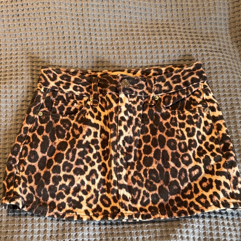 PacSun Wild Leopard Mini Skirt